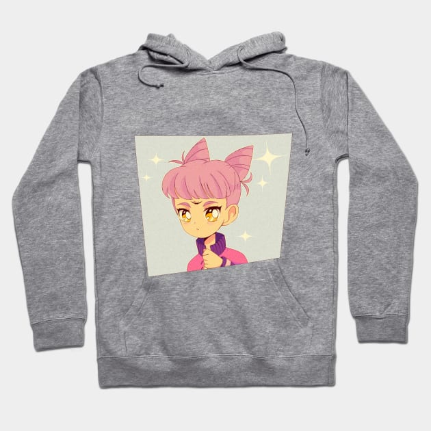 90s anime art style Hoodie by kuroneko777